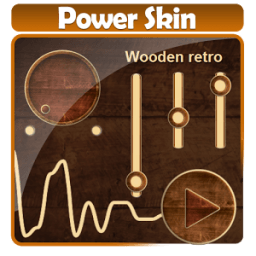 लकड़ी रेट्रो Poweramp आइकन