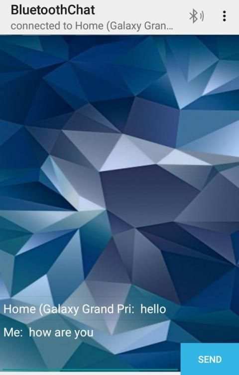 Bluetooth Chat screenshot 1