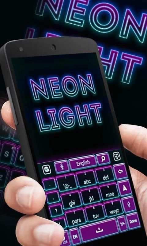 Neon Lights GO Keyboard Theme screenshot 3