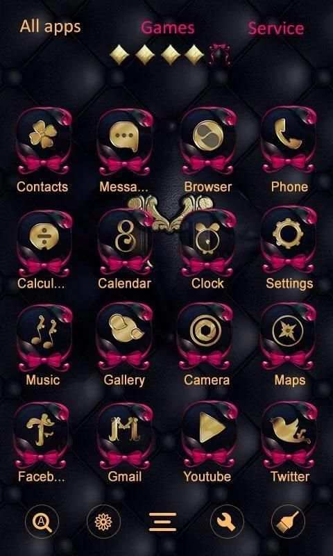 Pink Bow GO Launcher स्क्रीनशॉट 4