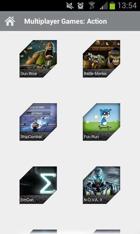 Multiplayer Games: Action 4 تصوير الشاشة