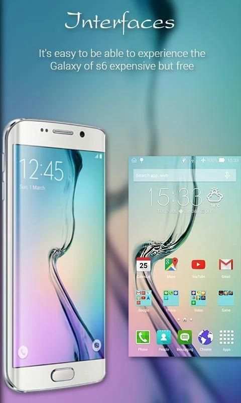 Launcher S6 and Theme 3 تصوير الشاشة