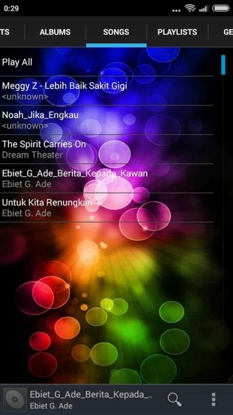 Music Player for Android स्क्रीनशॉट 4
