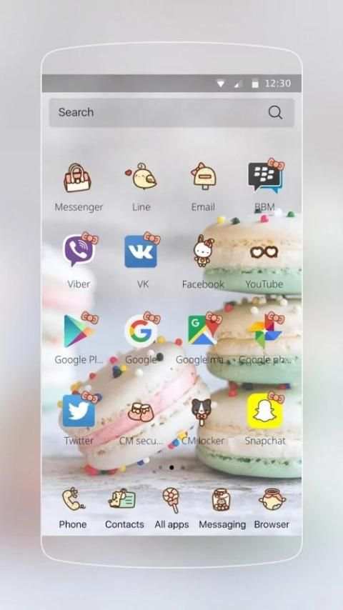 Macarons theme स्क्रीनशॉट 2