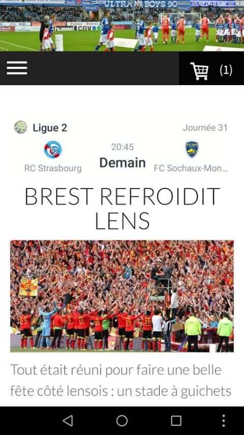 RCSA Live- Football en direct screenshot 7