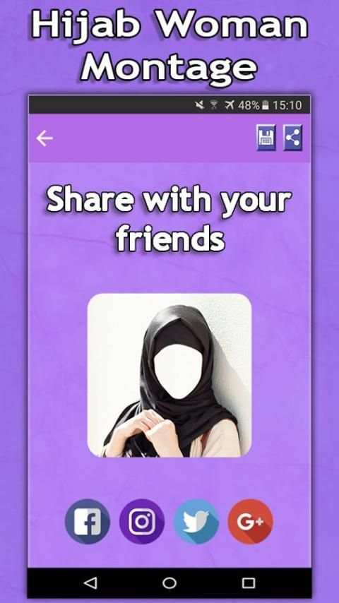 Hijab Woman Montage screenshot 1