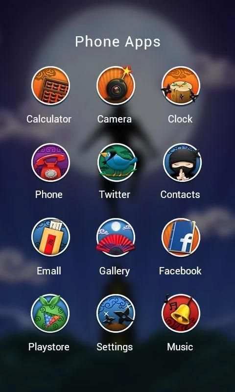 Ninja Theme - ZERO Launcher screenshot 1