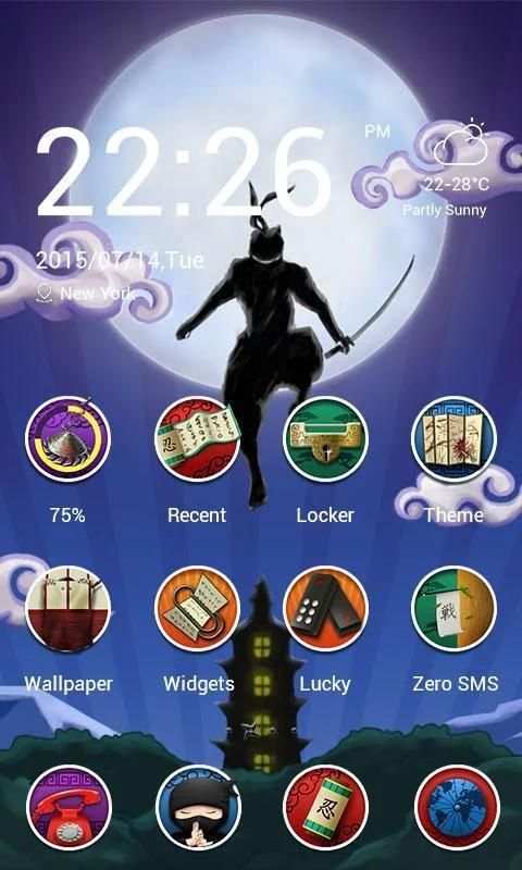 Ninja Theme - ZERO Launcher screenshot 3