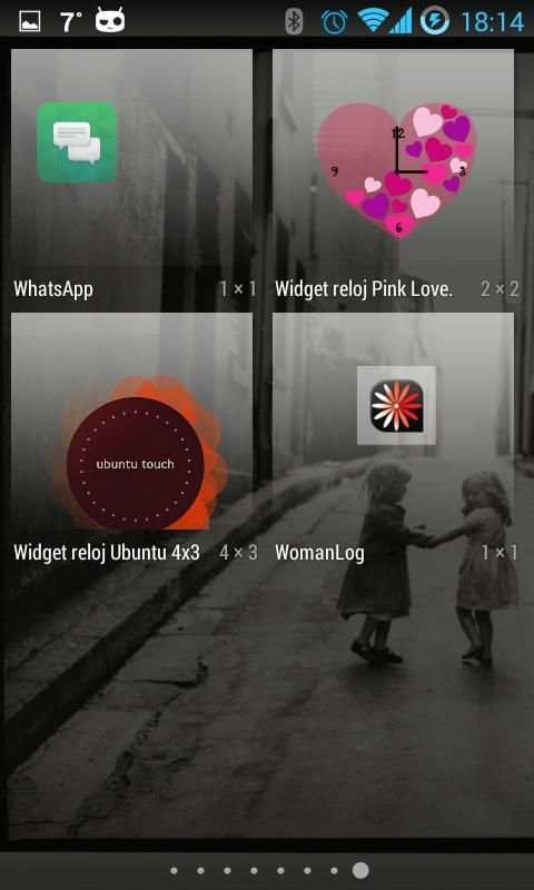 Pink Love Heart Clock Widget screenshot 2