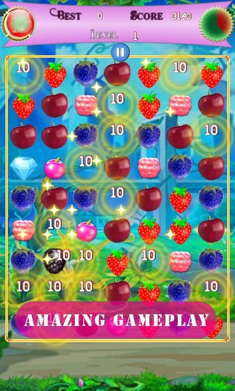 Berry Match Crush Saga स्क्रीनशॉट 1