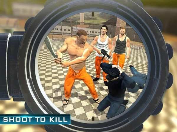 Prison Escape Police Sniper 3D screenshot 2