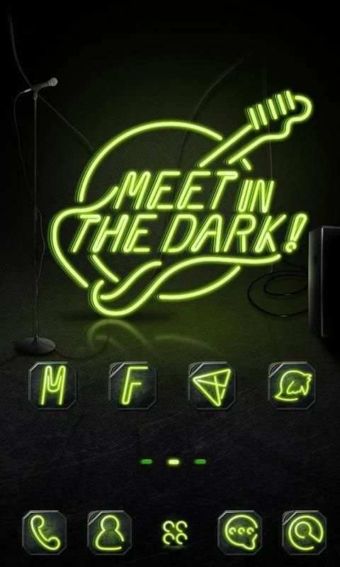 Neon Glow GO Launcher Theme screenshot 4