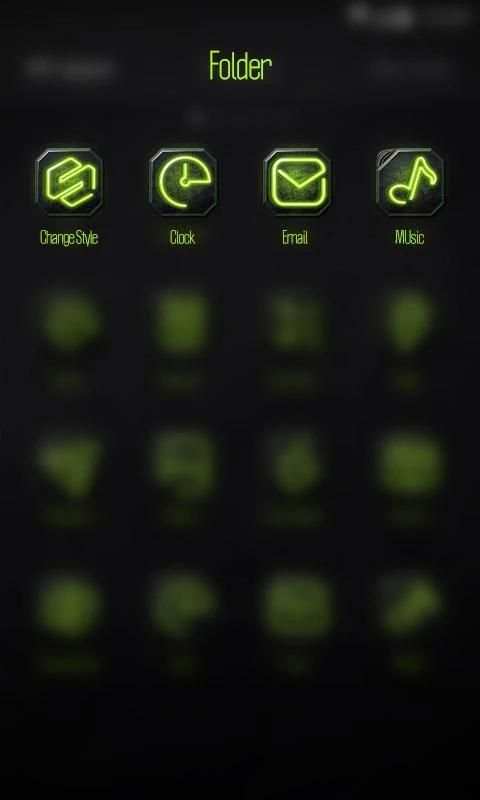 Neon Glow GO Launcher Theme screenshot 2