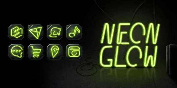 Neon Glow GO Launcher Theme screenshot 1