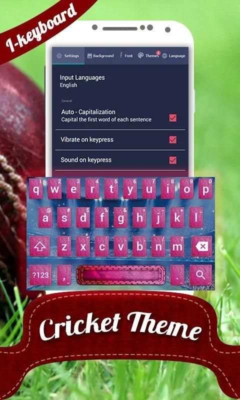 Cricket Photo Keyboard screenshot 1