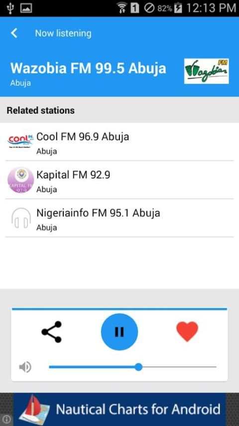 Nigerian Radio Stations 1 تصوير الشاشة