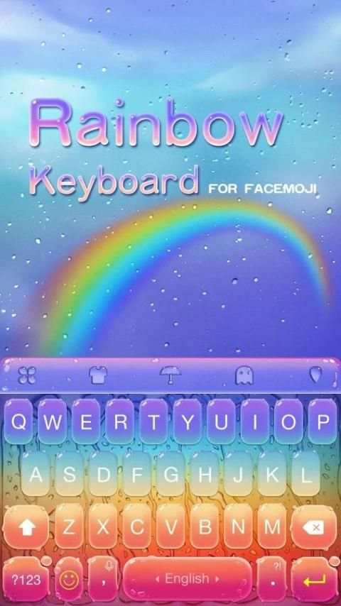 Rainbow Keyboard for Facemoji 4 تصوير الشاشة