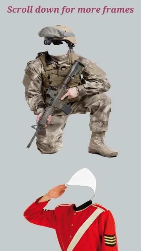 Commando Photo Suits Free screenshot 4