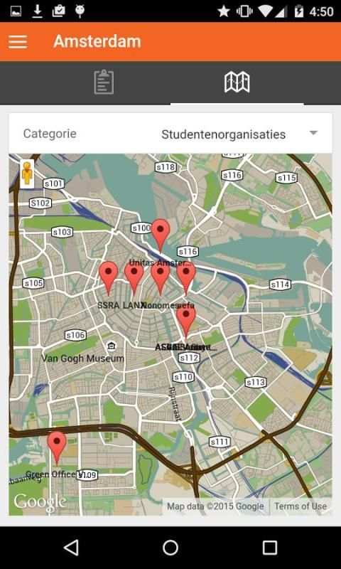 Studentenplattegrond screenshot 1