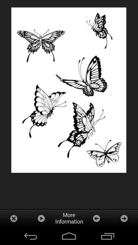 Ideas Butterfly Tattoos Design 2 تصوير الشاشة