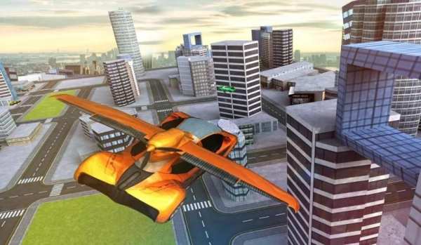 Flying Racing Car Simulator स्क्रीनशॉट 2