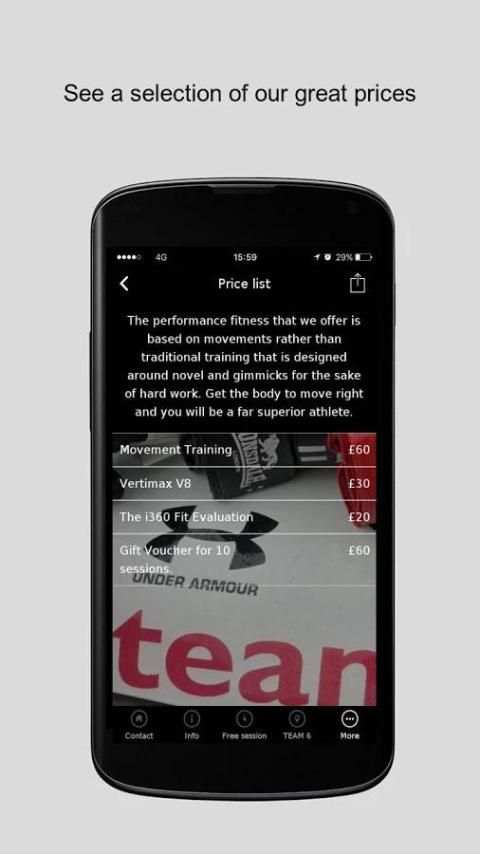 Team 6 fit screenshot 2