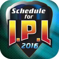Schedule for IPL 2016 आइकन