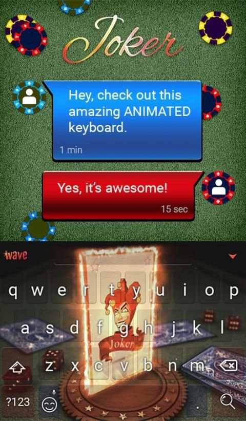 Joker Animated Keyboard स्क्रीनशॉट 4