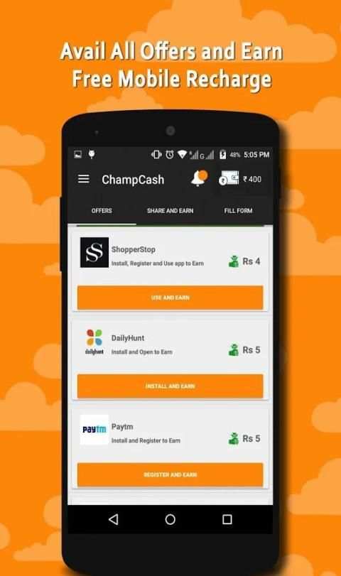 Free Mobile Recharge ChampCash screenshot 2