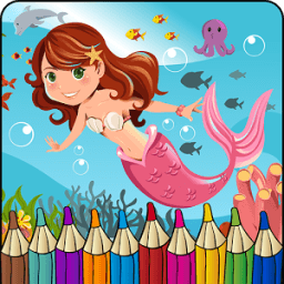 Mermaid Coloring Book आइकन