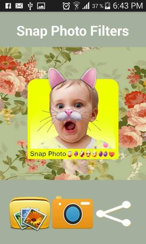 Snap Photo Filters & Stickers 1 تصوير الشاشة