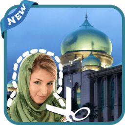 ikon Potong Tempel Foto Islam