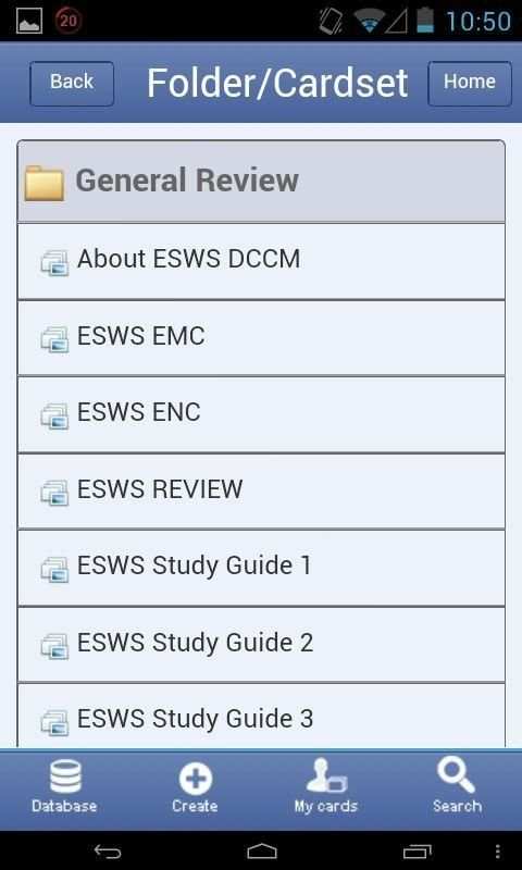 ESWS Flashcards скриншот 7