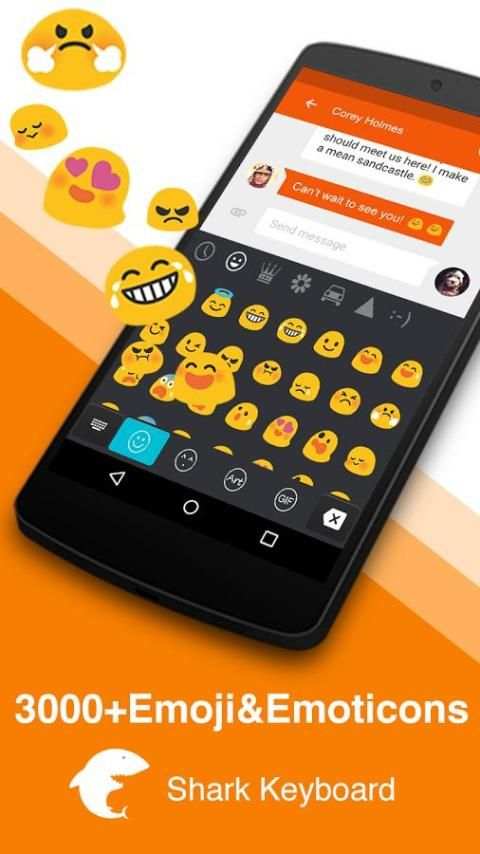 Emoji-Gif Shark Input Keyboard स्क्रीनशॉट 6