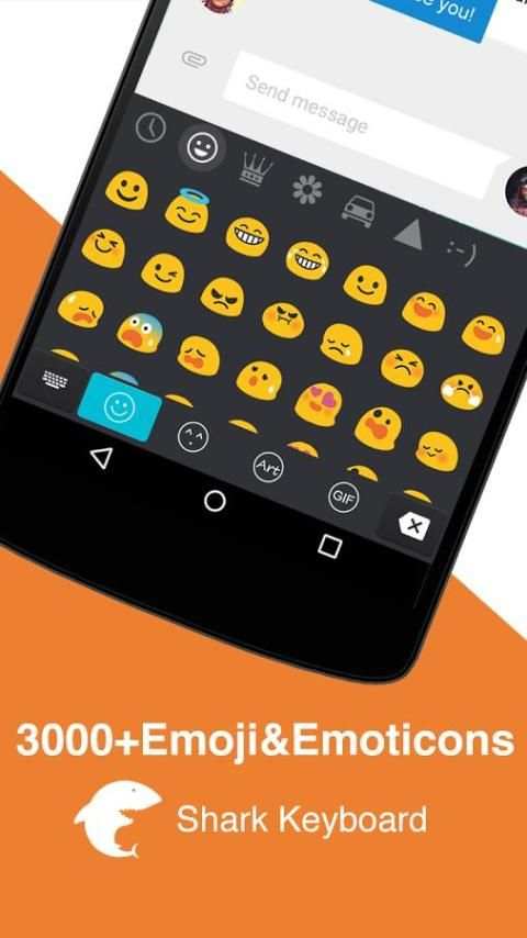 Emoji-Gif Shark Input Keyboard स्क्रीनशॉट 4