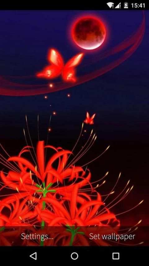 3D Butterfly Flower Wallpaper 1 تصوير الشاشة
