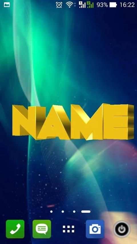 3D My Name Live Wallpaper 1 تصوير الشاشة