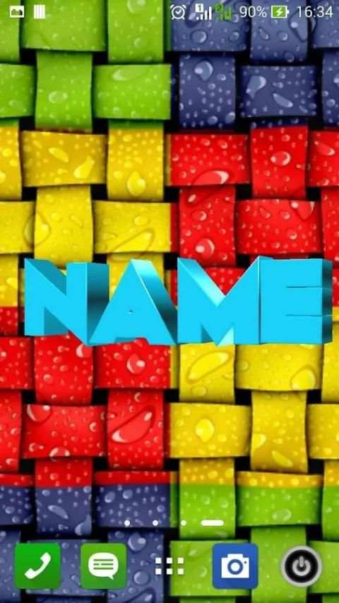 3D My Name Live Wallpaper 2 تصوير الشاشة