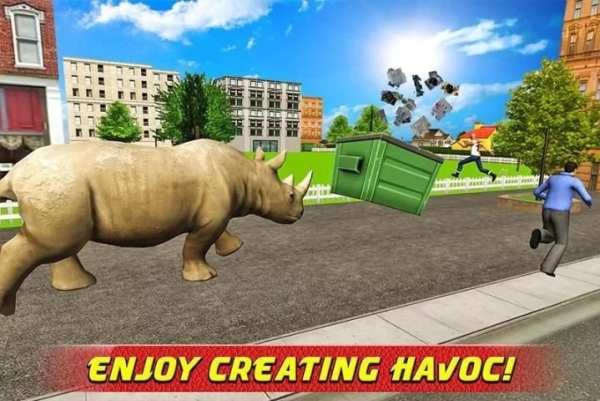 Angry Rhino Revenge Simulator screenshot 13