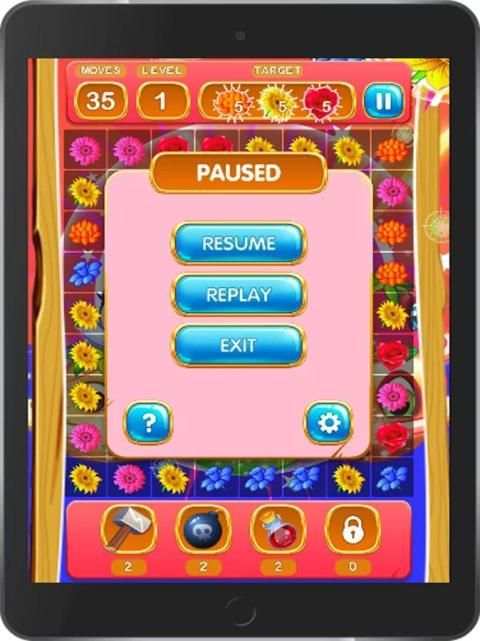 garden flower land match 3 screenshot 1