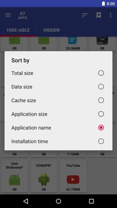 2 Hide Apps (hide system apps) скриншот 1
