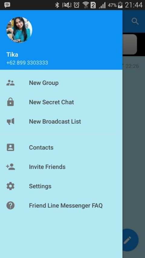 Friend Line Messenger скриншот 3