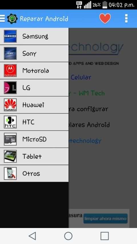 Reparar Celular Android 1 تصوير الشاشة