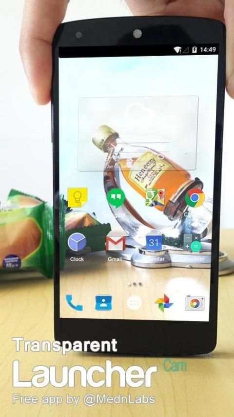Transparan Launcher screenshot 3