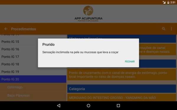 App Acupuntura Lite скриншот 2