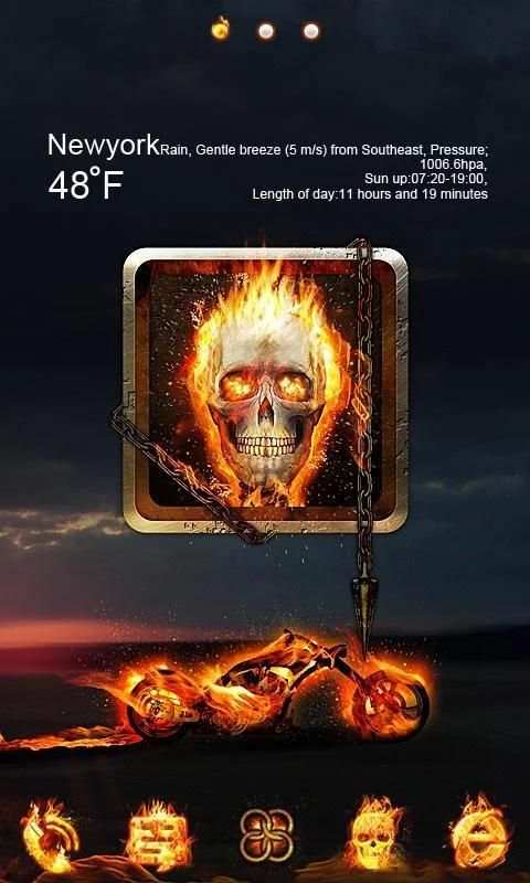 Tengkorak Tema Nyala screenshot 5