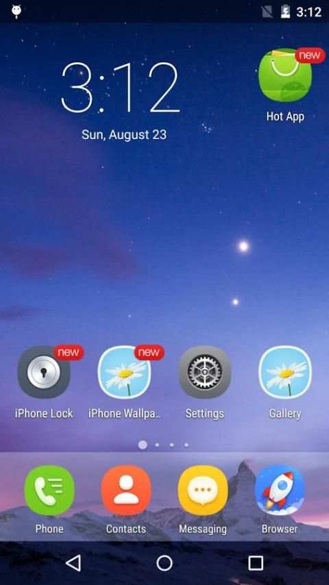 OS8 Launcher - Iphone Style 6 تصوير الشاشة