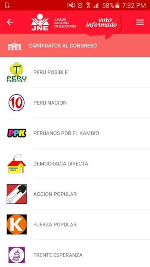 Voto Informado screenshot 1
