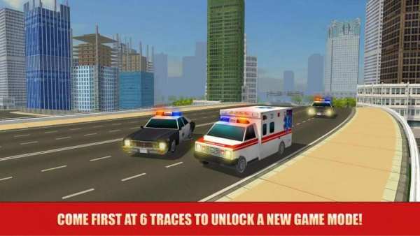 Emergency Car Racing Fever 3D 3 تصوير الشاشة