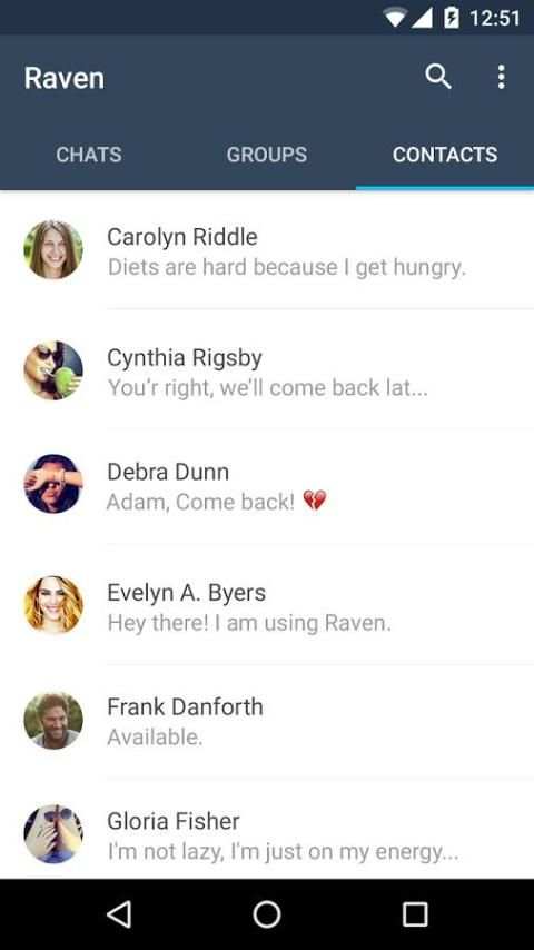 Raven Messenger - Fast & Free screenshot 2